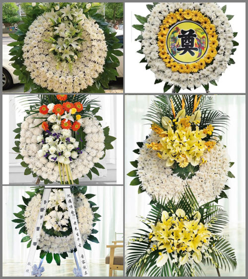 湖南湘潭湘乡市虞塘镇永星村花圈速递